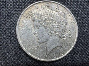 lot 54 image: 1922 Peace Silver Dollar