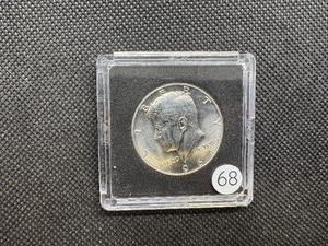 lot 68 image: BU 1964-D 90% Silver Kennedy Half Dollar