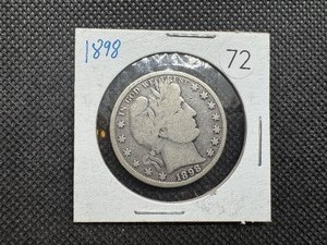 lot 72 image: 1898 Barber Half Dollar