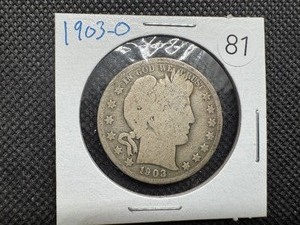 lot 81 image: 1903-O Barber Half Dollar