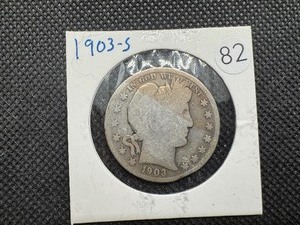 lot 82 image: 1903-S Barber Half Dollar
