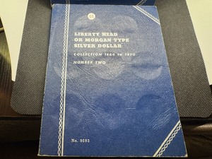 lot 61 image: Two Whitman Morgan Silver Dollar Books 1884-1890 and 1898-1921 - No Coins included.