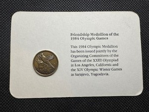 lot 97 image: Friendship Medallion of the 1984 Olympic Games