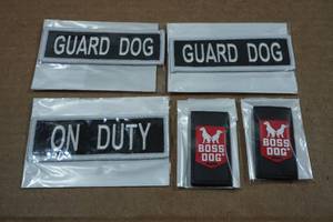 lot 68 image: Boss Dog Tactial Velcro Patches - Guard DogOn Duty