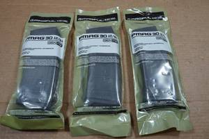 lot 78 image: 3 Magpul P-Mag 30 Round AR-Format Magazines - 5.56.223.300 BLK