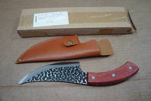 lot 109 image: Viking Custom Knife Co 9.5 Hammered Carbon Steel Knife