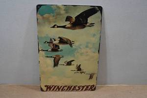 lot 173 image: Novelty Metal Sign - Winchester