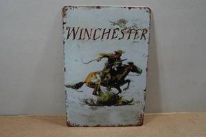 lot 175 image: Novelty Metal Sign - Winchester