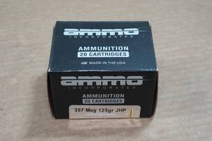 lot 191 image: 20 Ammo Inc .357 Mag 125 Gr JHP Ammo