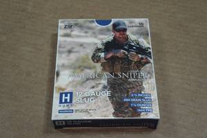lot 222 image: 10 Hunt American Sniper 12 Gauge 2-34 494 Gr Slugs