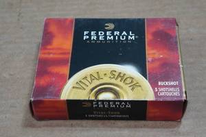 lot 229 image: 5 Federal Vital-Shok 12 Gauge 3-12 Magnum 00 Buck Shotshells