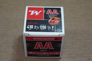 lot 233 image: 25 Winchester AA .410 Bore 2-12 9 Shot Shotshells