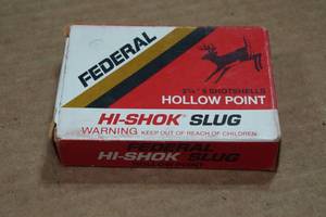 lot 236 image: 5 Federal Hi-Shok 20 Gauge 2-34 HP Slugs