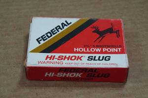 lot 237 image: 5 Federal Hi-Shok 20 Gauge 2-34 HP Slugs