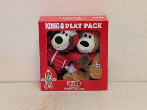 lot 35 image: KONG PLAY PACK 2 PK DOGS TOYS