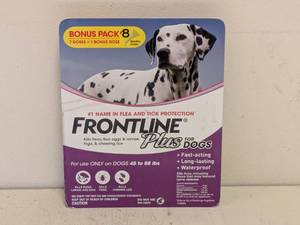 lot 48 image: NEW FRONTLINE PLUS FOR DOGS 45 TO 88LBS