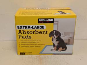 lot 33 image: NEW KIRKLAND SIGNATURE EXTRA LARGE ABSORBENT PADS