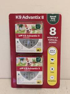 lot 47 image: NEW K9 ADVANTIX II SMALL DOGS 4 - 10LBS