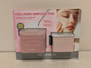 lot 75 image: NEW MEDIHEAL COLLAGEN AMPOULE PAD SET 200CT.