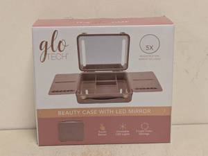 lot 108 image: NEW GLOTECH BEAUTY CASE WITH LED MIRROR