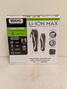 lot 111 image: WAHL LI-ION MAX CORDLESS HAIRCUTTING AND TOUCHUP KIT