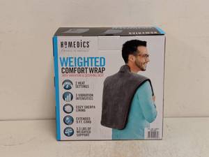 lot 116 image: NEW HOMEDICS WEIGHTED COMFORT WRAP WITH VIBRATION AND SOOTHING HEAT