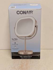 lot 92 image: CONAIR LED LIGHTED MIRROR