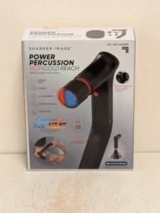 lot 126 image: NEW SHARPER IMAGE POWER PERCUSSION HOT AND COLD REACH MASSAGER
