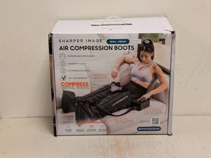lot 138 image: SHARPER IMAGE AIR COMPRESSION BOOTS SM