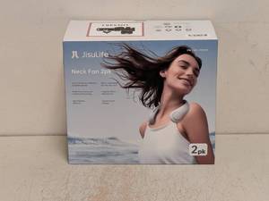 lot 143 image: NEW JISULIFE NECK FAN 2PK