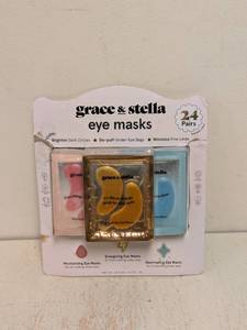 lot 144 image: NEW GRACE & STELLA EYE MASKS 24PK