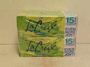 lot 165 image: NEW LA CROIX LIME SPARKLING WATER 30PK