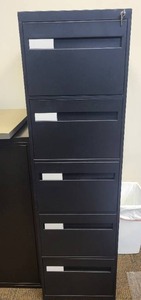 lot 32 image: Locking Vertical Filing Cabinet - 6-Drawer, 18W x 28D x 63H