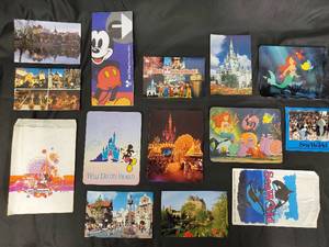 lot 70 image: Theme Park Memorabilia Lot - Disney World & Universal Studios Florida Cards & Patches