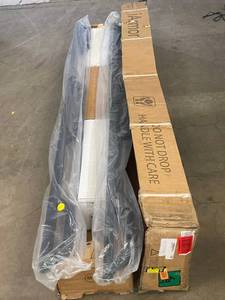 lot 1 image: iArmor Rocker Steps Running Boards - Stainless Steel Wheel-to-Wheel Pair