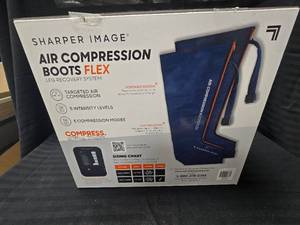 lot 1 image: Sharper Image Air Compression Boots (Size Large-XL)
