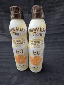lot 24 image: (2) Bottles of Hawaiian Tropic Weightless Hydration Clear Sunscreen SPF 50