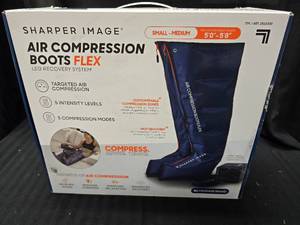 lot 190 image: Sharper Image Air Compression Boots -Flex Sm - Med 50x 58