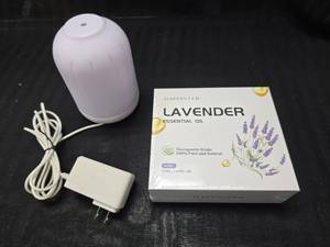 lot 207 image: Ultrasonic Essential Oil Diffuser and Lavender Oil