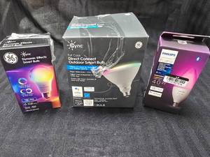 lot 214 image: Assorted Multicolor Smart Bulbs