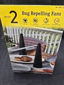 lot 232 image: Box of 2 Bug Repelling Fans