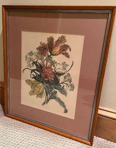 lot 136N image: Base - Jean-Baptiste Monnoyer Bouquet de Fleurs Print - Framed Artwork