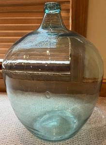 lot 139N image: Base - Antique Glass DemijohnCarboy Bottle