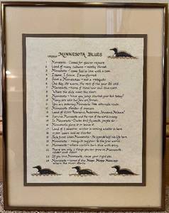 lot 142N image: Base - Minnesota Blues Framed Print