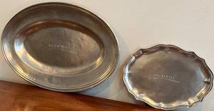 lot 183N image: DR - Stonehill Silver Platter Duo Handmade in Italy