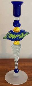 lot 185N image: DR - Ioan Nemtoi Art Glass Candlestick