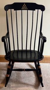 lot 47H image: LL - Nichols & Stone Windsor Rocking Chair - Vintage by Nichols & Stone Co.