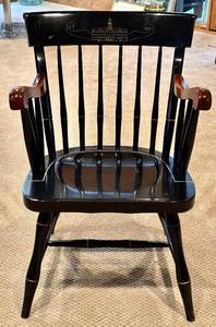 lot 60H image: LL - Nichols & Stone Windsor Chair - Vintage Black Painted