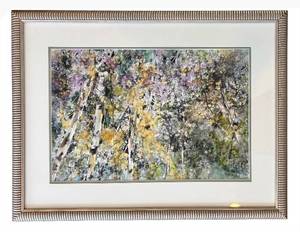lot 122H image: LR - Framed Watercolor Painting Wild 43 by Elena Baron