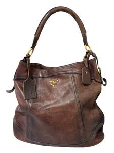 lot 6D image: Prada The Original Deerskin Leather Handbag - Vintage Brown